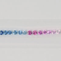 2.5-3.0 mm Natural Fancy Sapphire Loose Gemstone Diamond Cut Set