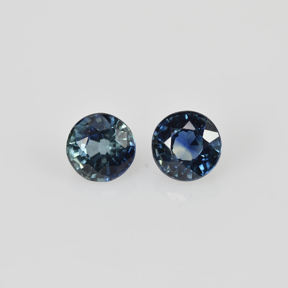 4.00 mm Natural Blue Sapphire Loose Pair Gemstone Round Cut