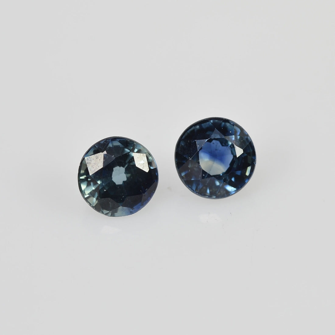 4.00 mm Natural Blue Sapphire Loose Pair Gemstone Round Cut