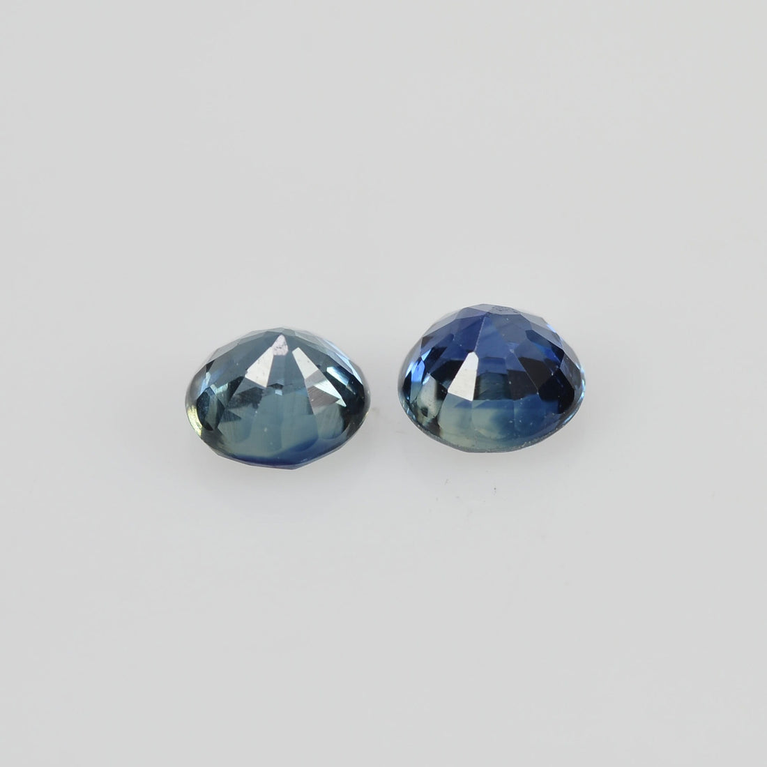 4.00 mm Natural Blue Sapphire Loose Pair Gemstone Round Cut