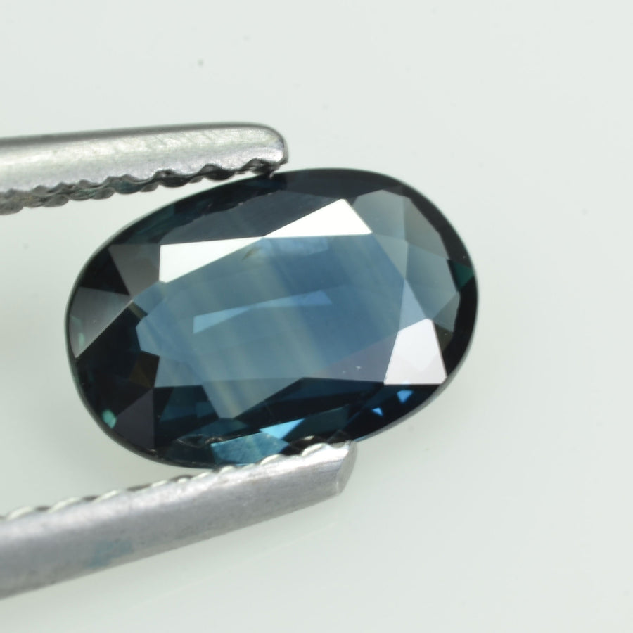 0.80 cts Natural Teal Blue Sapphire Loose Gemstone Oval Cut