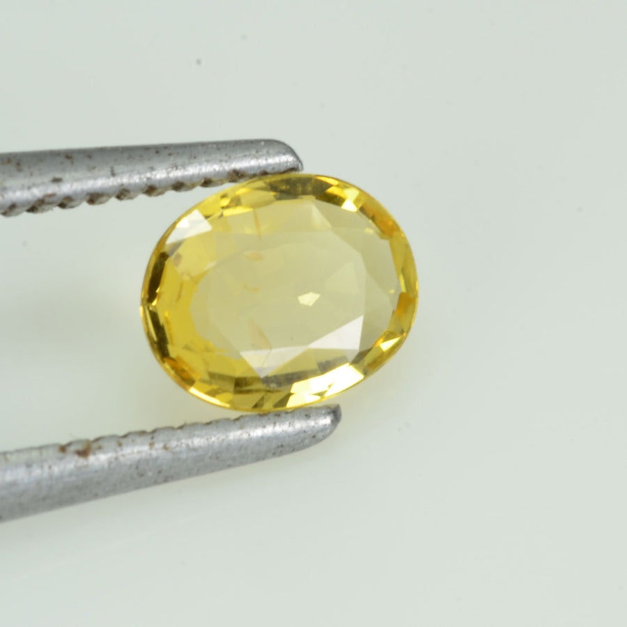 0.58 cts Natural Yellow Sapphire Loose Gemstone Oval Cut