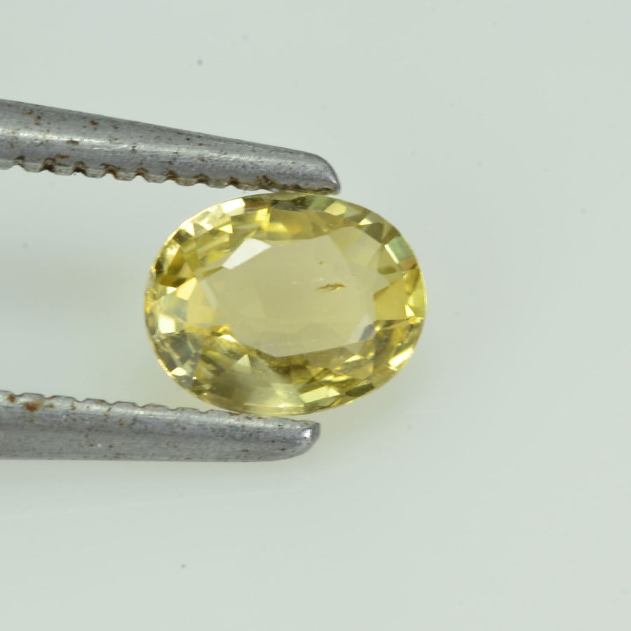0.62 cts Natural Yellow Sapphire Loose Gemstone Oval Cut