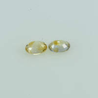 0.46 cts Natural Fancy Sapphire Loose Pair Gemstone Oval Cut
