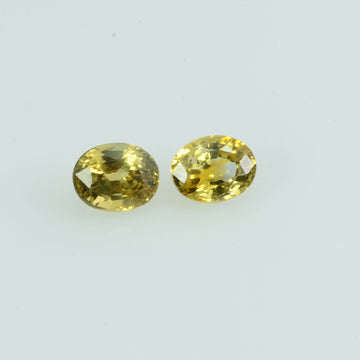 0.71 cts Natural Fancy Sapphire Loose Pair Gemstone Oval Cut
