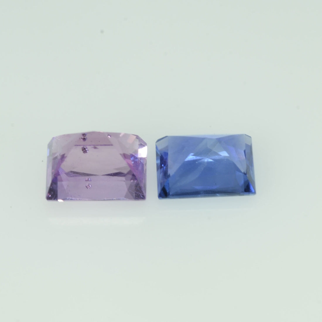 0.98 cts Natural Fancy Sapphire Loose Pair Gemstone Baguette Cut
