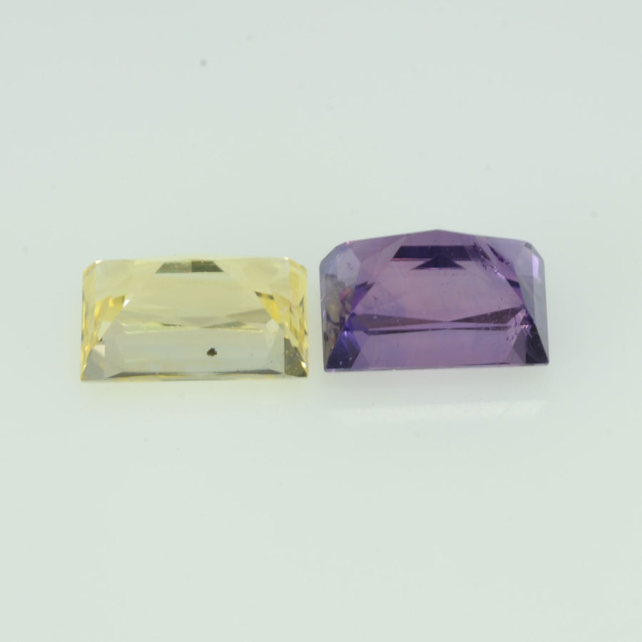 1.18 cts Natural Fancy Sapphire Loose Pair Gemstone Baguette Cut