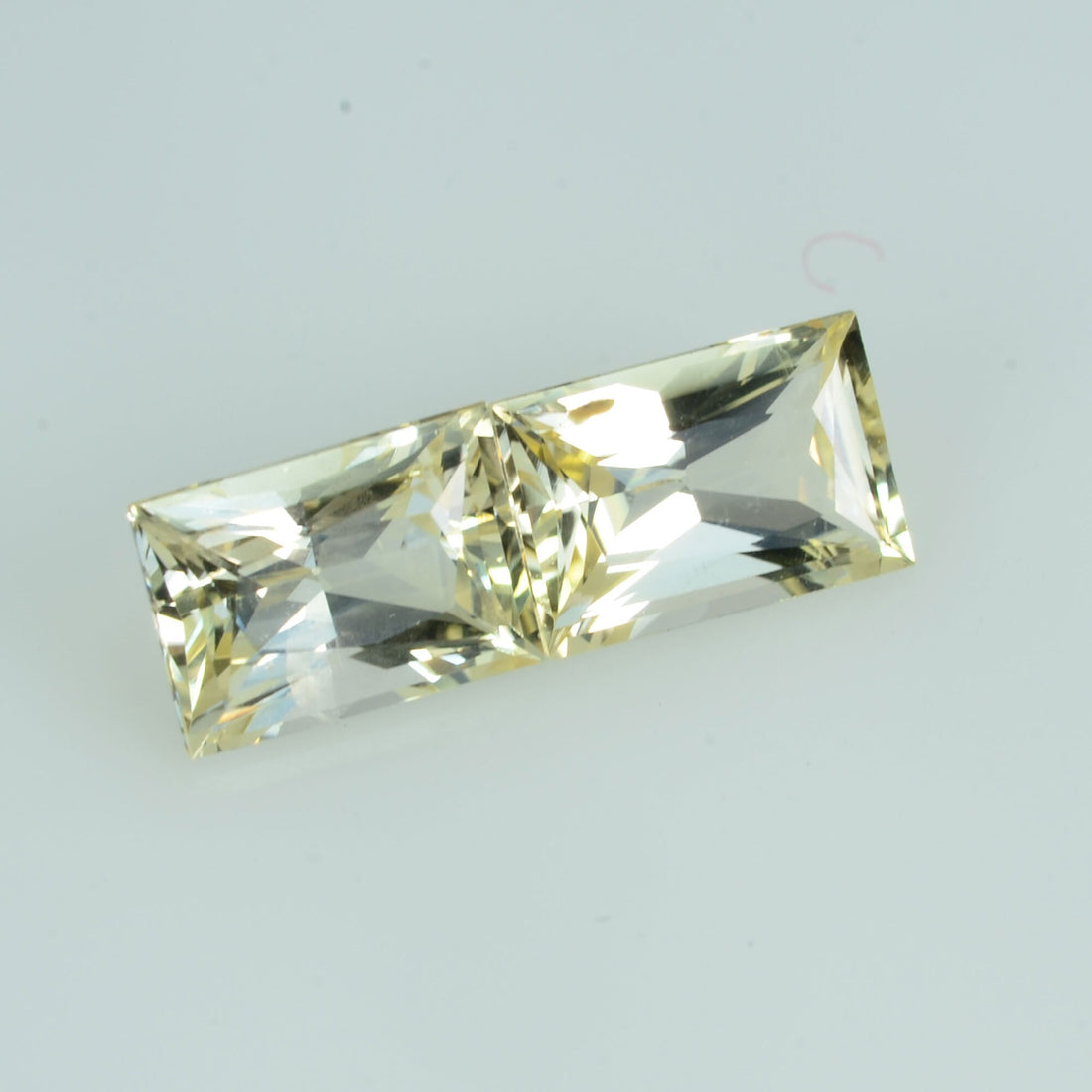 1.47 cts Natural Yellow Sapphire Loose Pair Gemstone Baguette Cut