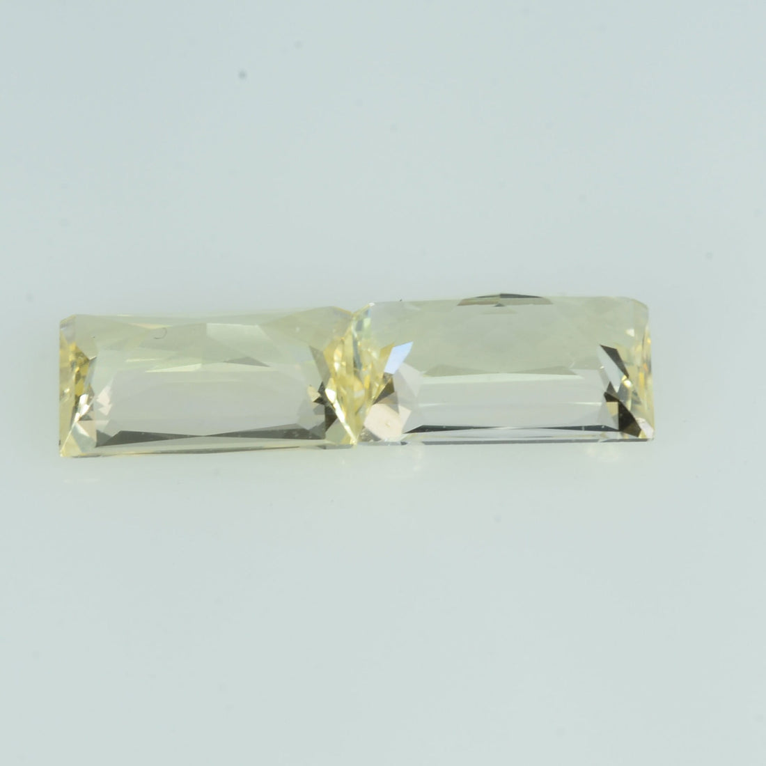 1.50 cts Natural Yellow Sapphire Loose Pair Gemstone Baguette Cut