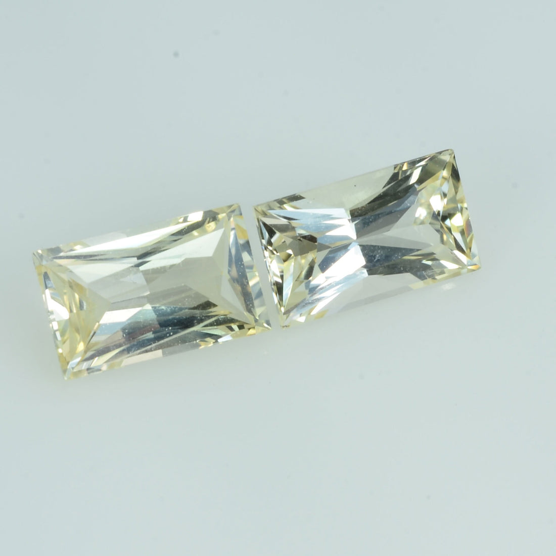 1.50 cts Natural Yellow Sapphire Loose Pair Gemstone Baguette Cut