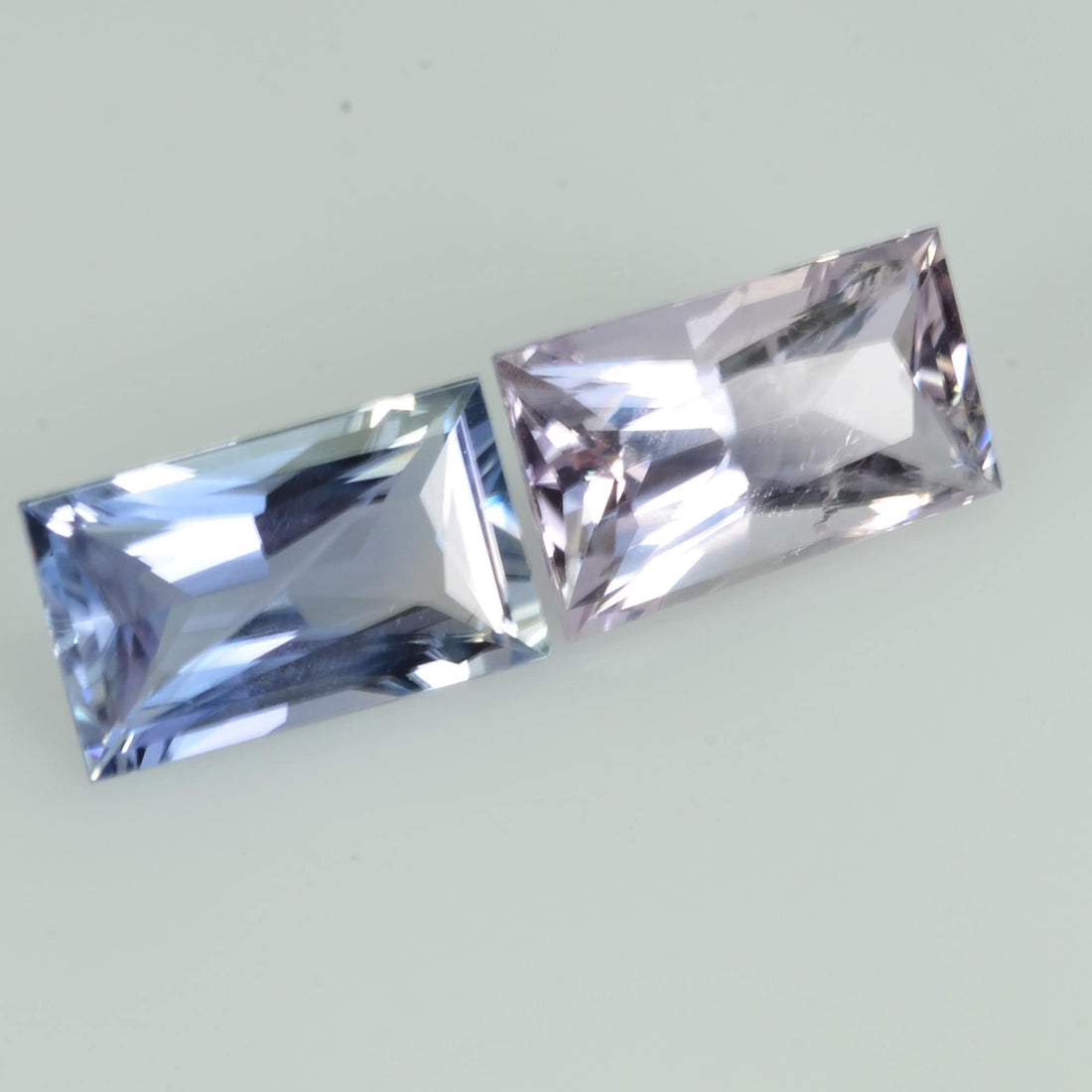 2.07 cts Natural Fancy Sapphire Loose Pair Gemstone Baguette Cut