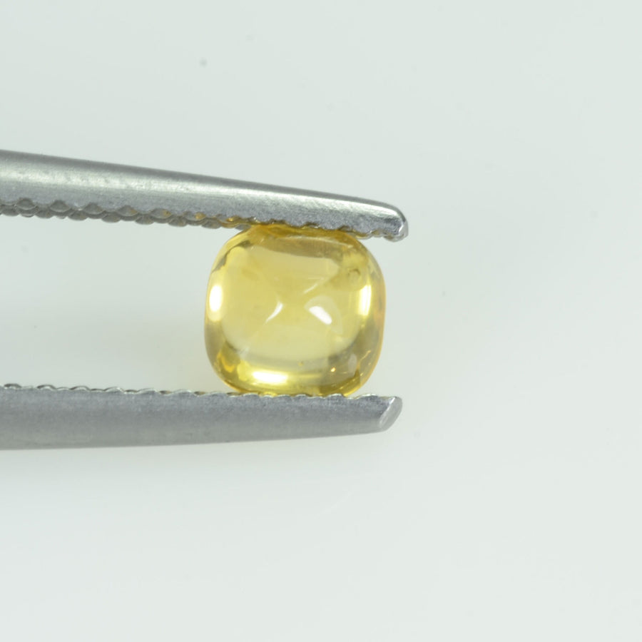 0.63 cts Natural Yellow Sapphire Loose Gemstone Sugarloaf Cut