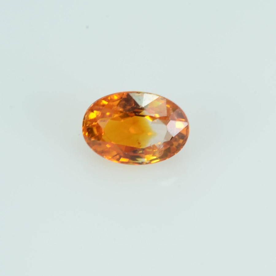 0.78 cts Natural Orange Sapphire Loose Gemstone Oval Cut