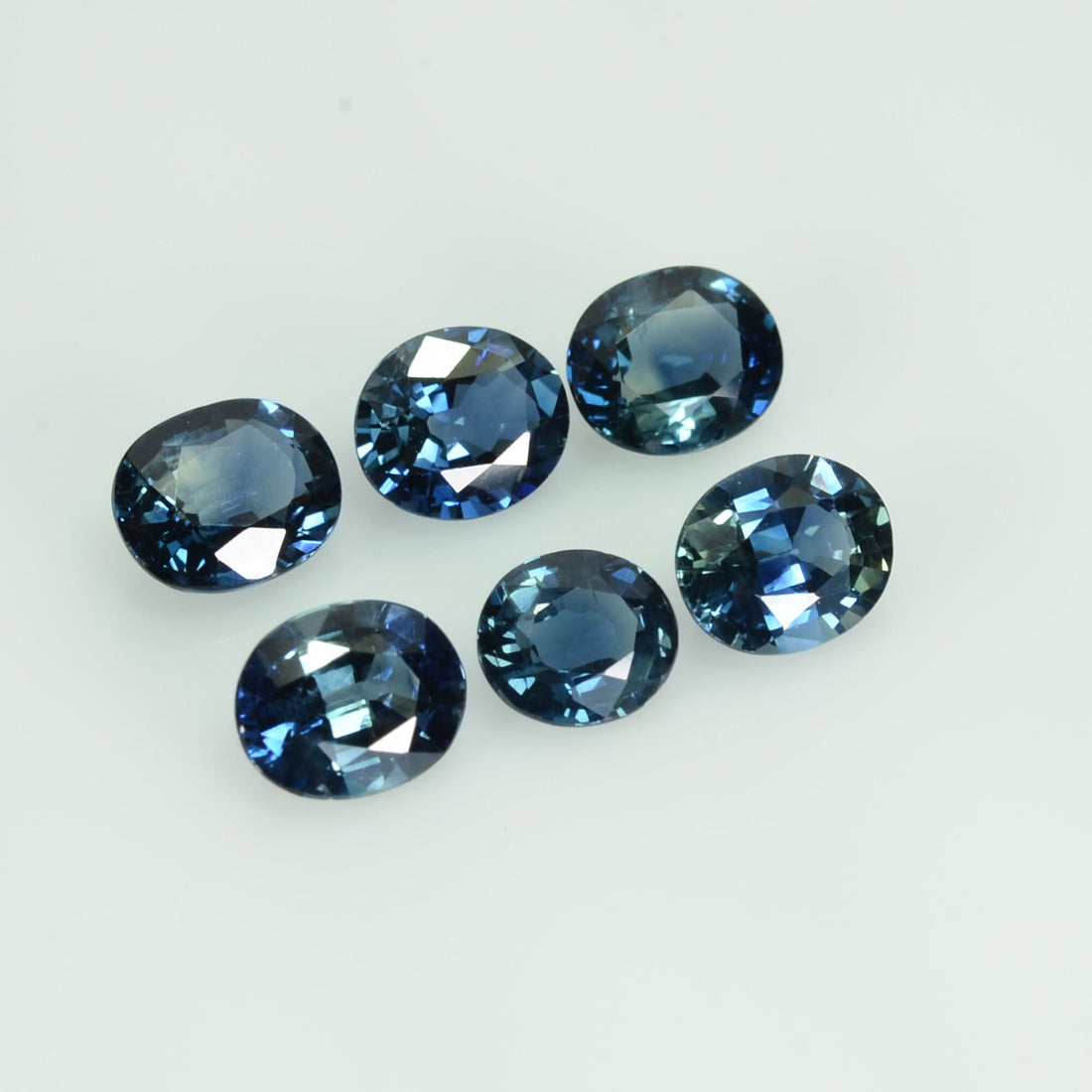 6x5 mm Natural Calibrated Blue Sapphire Loose Gemstone Oval Cut