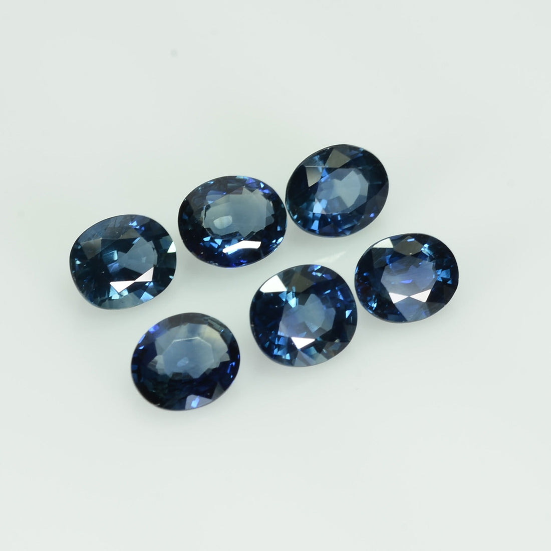 6x5 Natural Calibrated Blue Sapphire Loose Gemstone Oval Cut