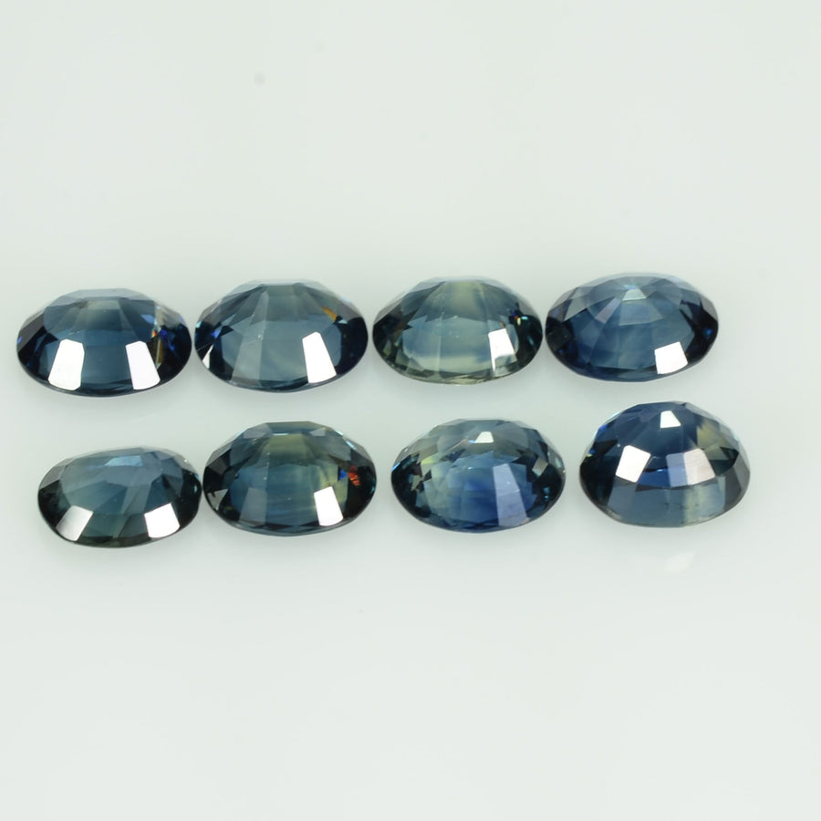 6x5 Natural Calibrated Blue Sapphire Loose Gemstone Oval Cut