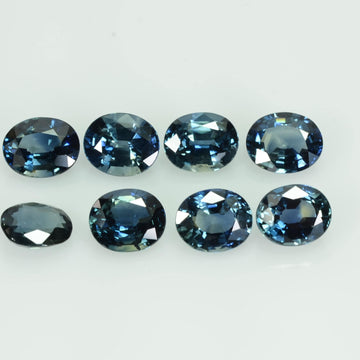 6x5 Natural Calibrated Blue Sapphire Loose Gemstone Oval Cut