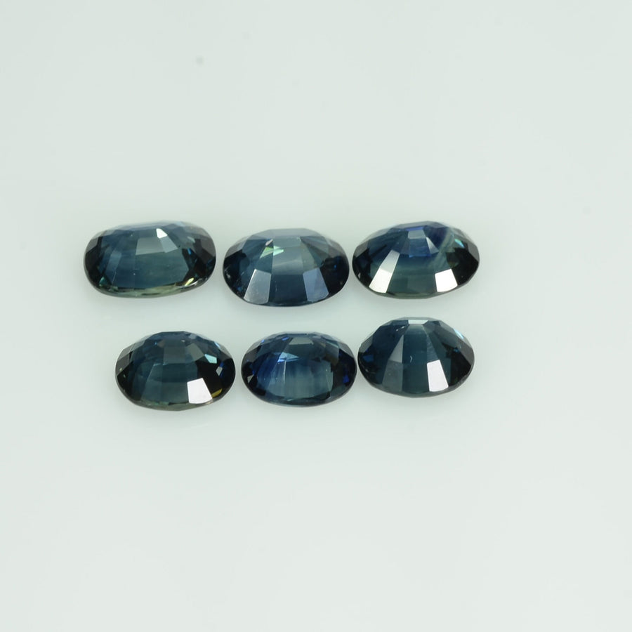 6x5 mm Natural Calibrated Blue Sapphire Loose Gemstone Oval Cut