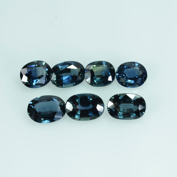 6x5 Natural Calibrated Blue Sapphire Loose Gemstone Oval Cut