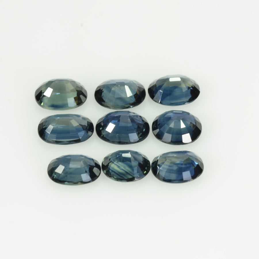 6x5 Natural Calibrated Blue Sapphire Loose Gemstone Oval Cut