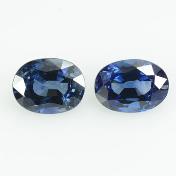 2.10 cts Natural Blue Sapphire Loose Pair Gemstone Oval Cut