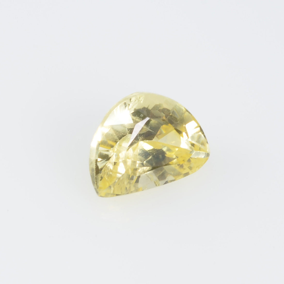 0.60 Cts Natural Yellow Sapphire Loose Gemstone Fancy Half Moon Cut