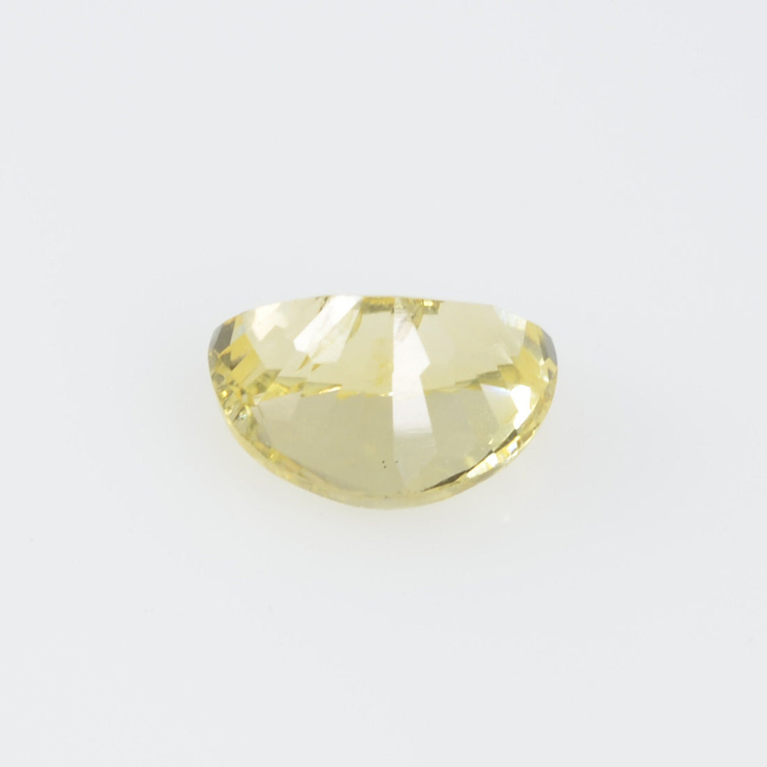 0.60 Cts Natural Yellow Sapphire Loose Gemstone Fancy Half Moon Cut