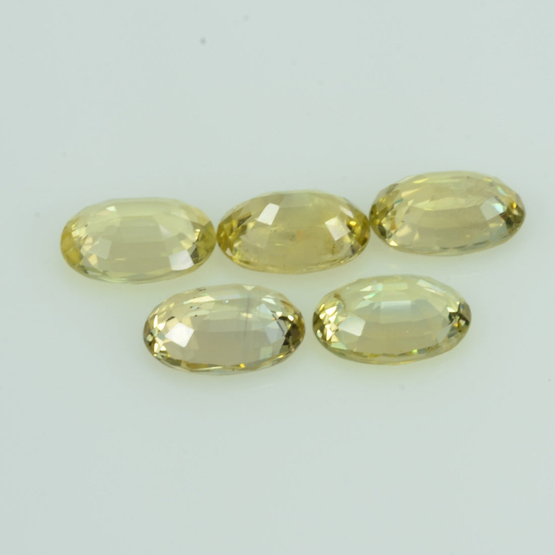 7x5 Natural Calibrated Sri Lanka Yellow Sapphire Loose Gemstone Oval Cut