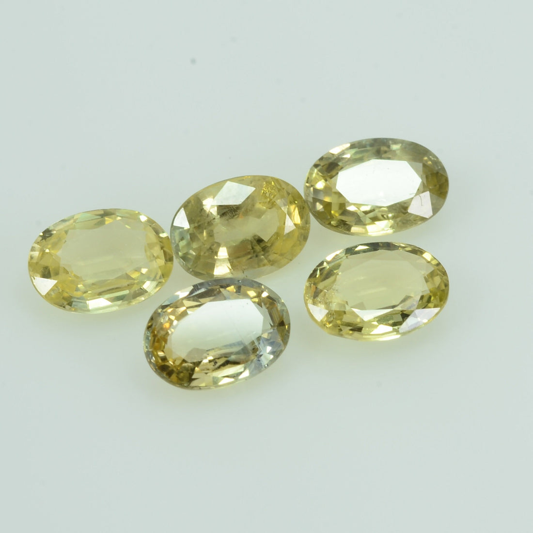 7x5 Natural Calibrated Sri Lanka Yellow Sapphire Loose Gemstone Oval Cut