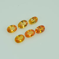 6x4 mm Natural Calibrated Yellow Sapphire Loose Gemstone Oval Cut