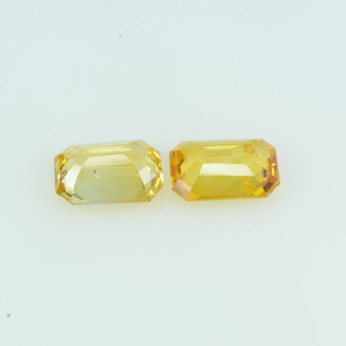 2.12 cts Natural Yellow Sapphire Pair Loose Gemstone Octagon Cut