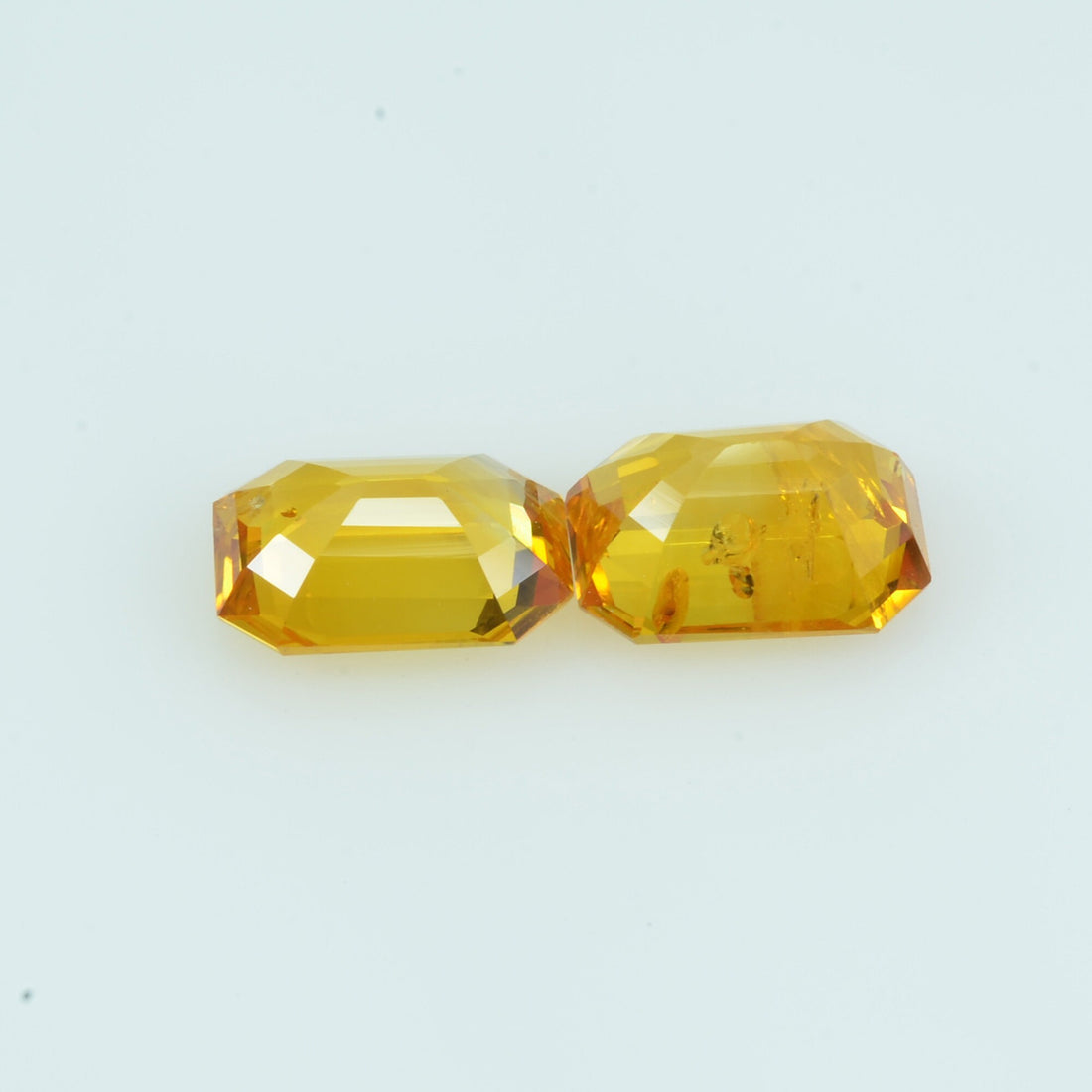 2.61 cts Natural Yellow Sapphire Pair Loose Gemstone Octagon Cut