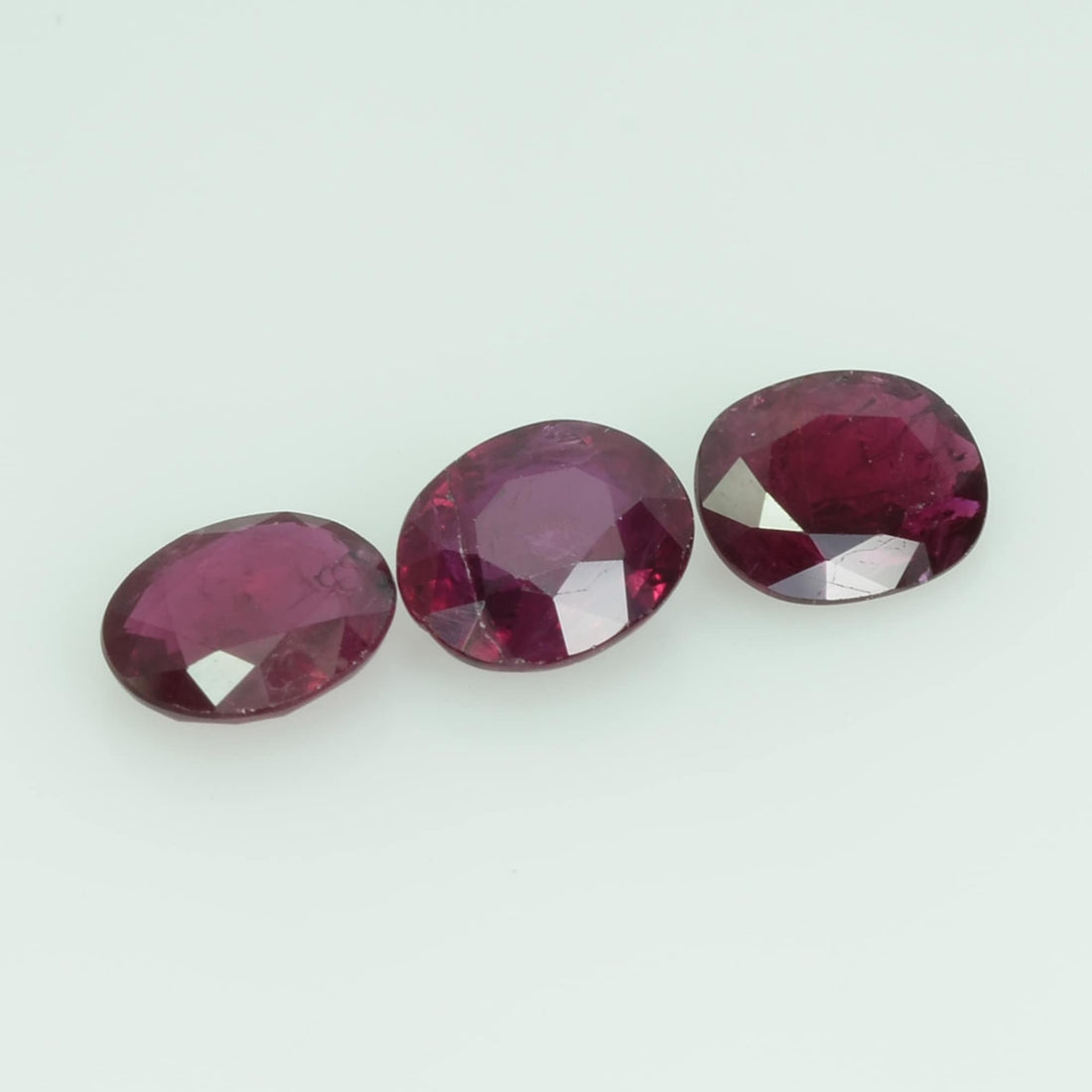 6X5 Natural Thai Ruby Loose Gemstone Oval Cut