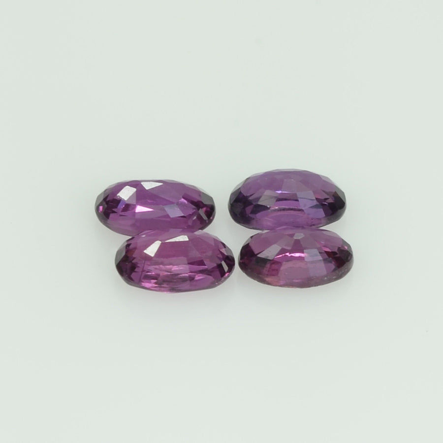 5x3 mm Natural Thai Ruby Loose Gemstone Oval Cut