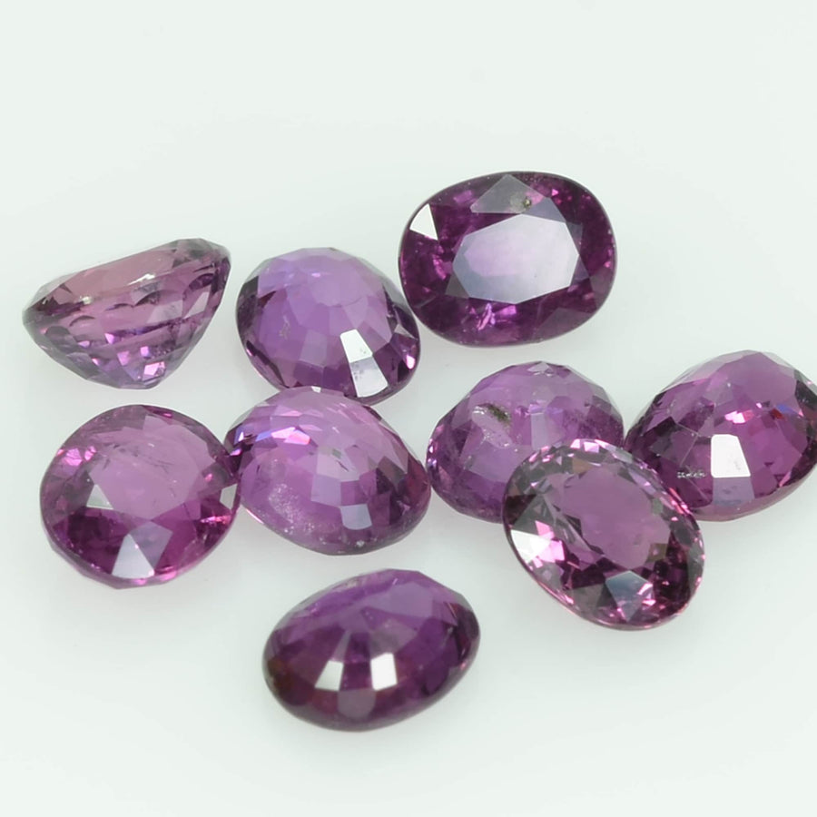 5x4 Natural Thai Ruby Loose Gemstone Oval Cut