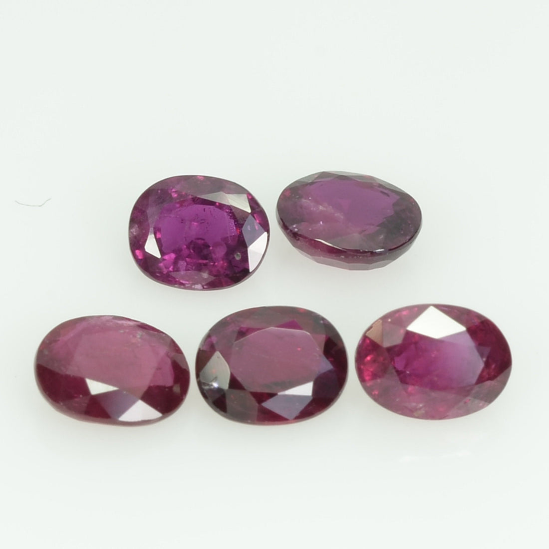 5x4 mm Natural Thai Ruby Loose Gemstone Oval Cut