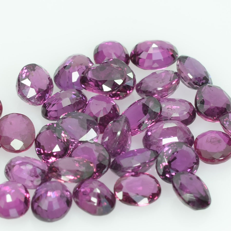 4x3 Natural Thai Ruby Loose Gemstone Oval Cut