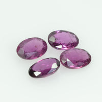 6x4 mm Natural Thai Ruby Loose Gemstone Oval Cut