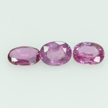 5.5x4.00 Lot Natural Thai Ruby Loose Gemstone Oval Cut