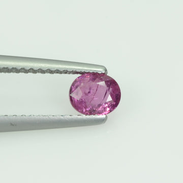 0.50 Cts Natural Thai Ruby Loose Gemstone Oval Cut