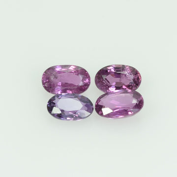 5x3 mm Lot Natural Thai Ruby Loose Gemstone Oval Cut
