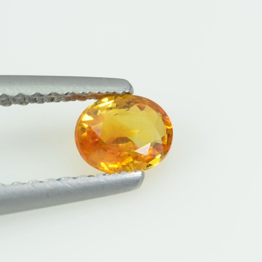 0.45 Cts Natural Yellow Sapphire Loose Gemstone Oval Cut