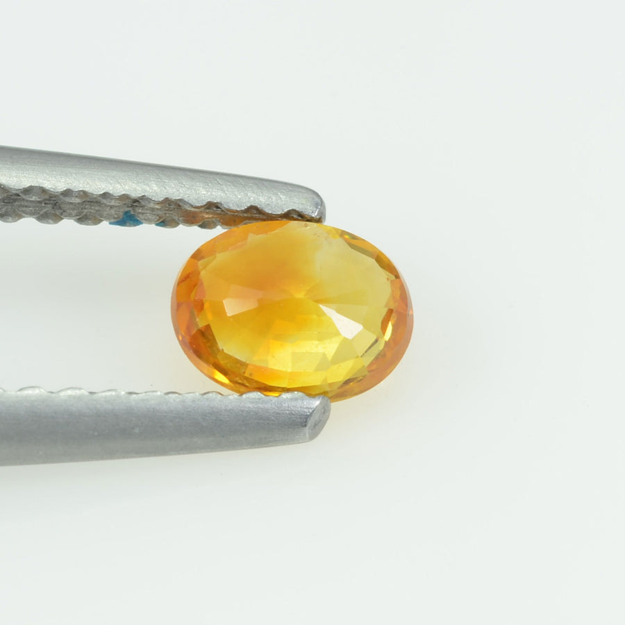 0.45 Cts Natural Yellow Sapphire Loose Gemstone Oval Cut