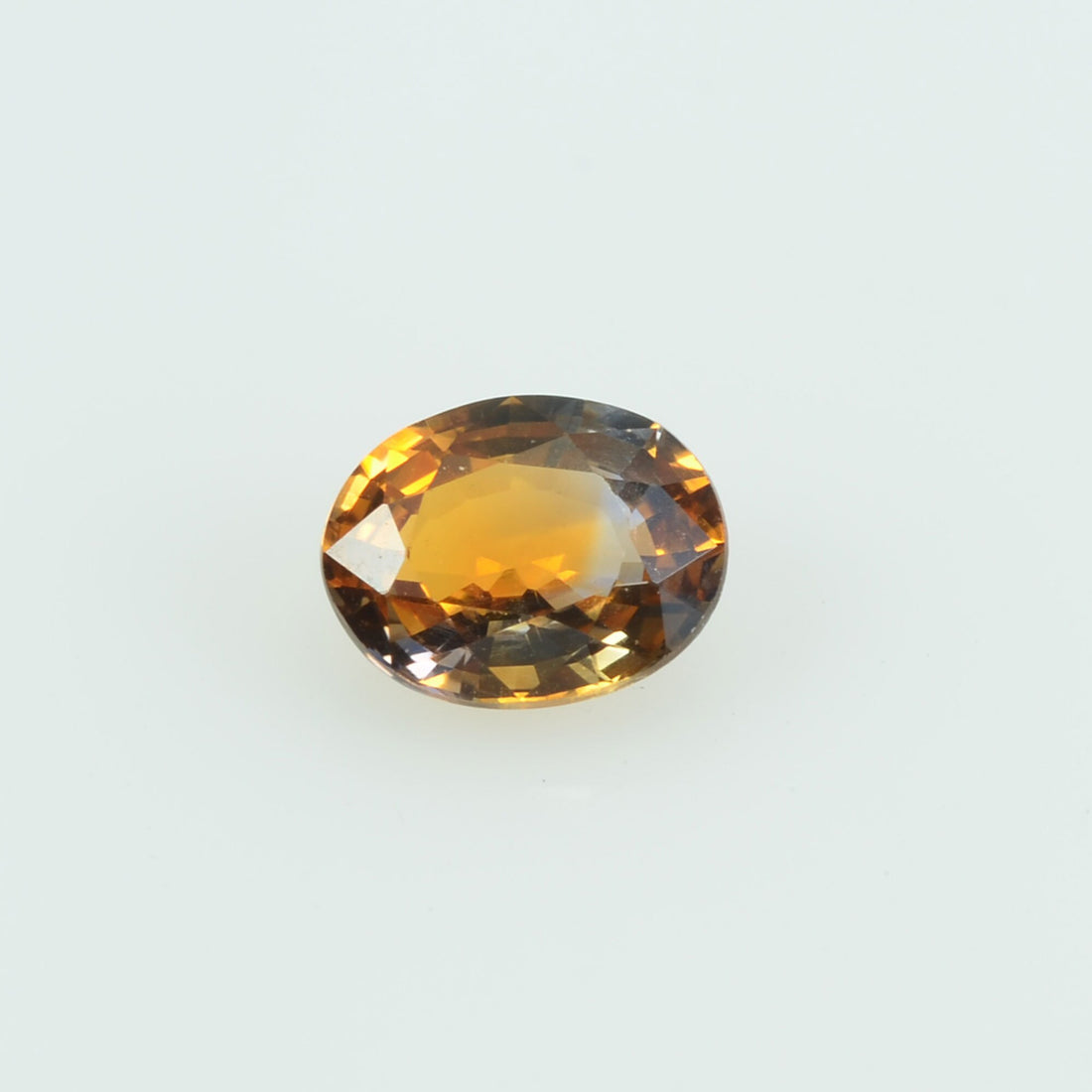 0.42 cts Natural Orange Sapphire Loose Gemstone Oval Cut