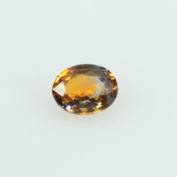 0.42 cts Natural Orange Sapphire Loose Gemstone Oval Cut
