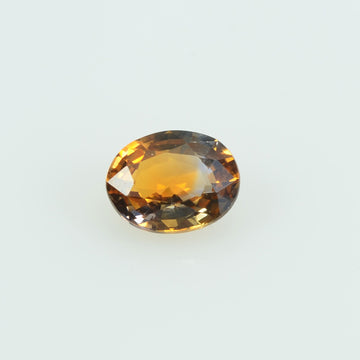 0.42 cts Natural Orange Sapphire Loose Gemstone Oval Cut