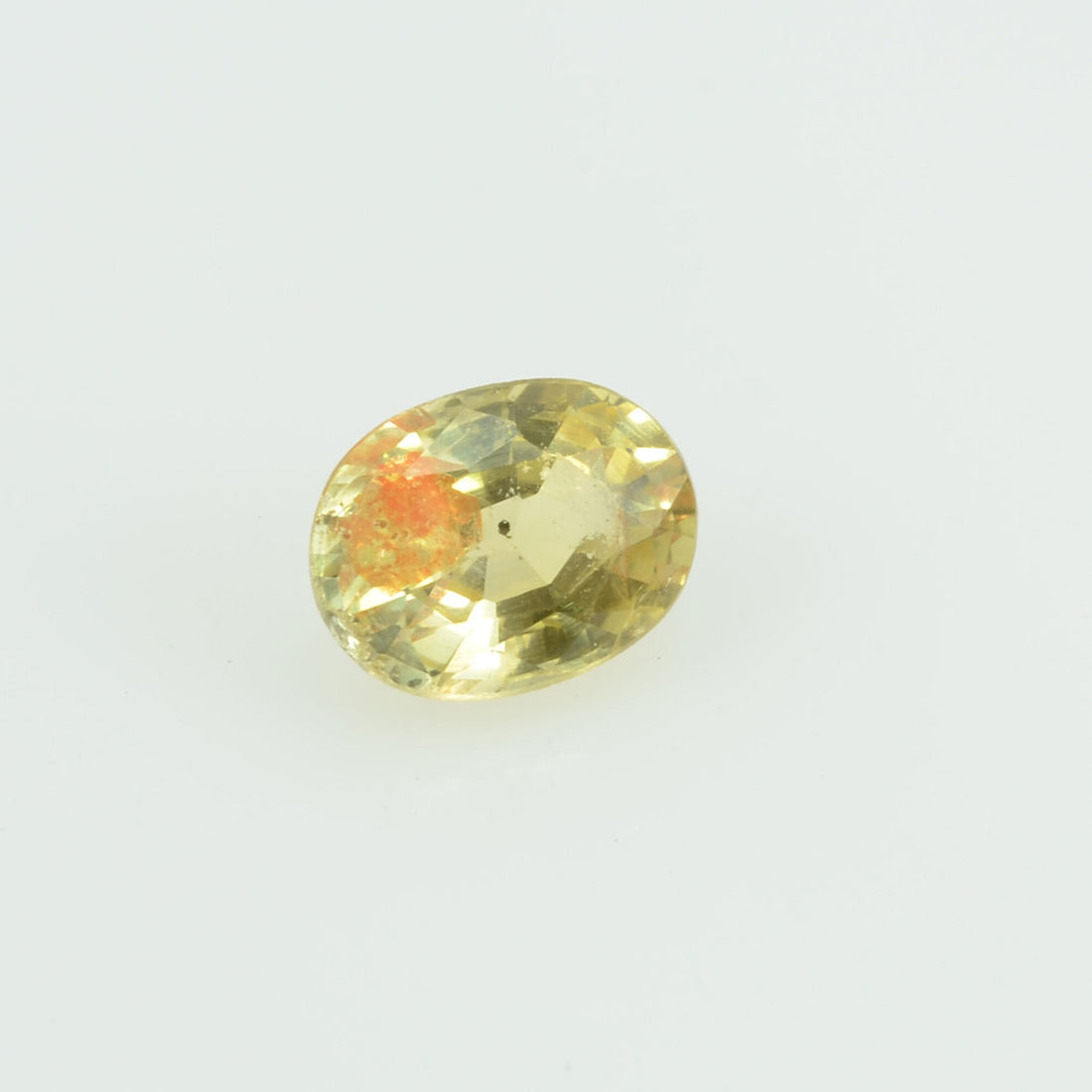 0.41 Cts Natural Yellow Sapphire Loose Gemstone Oval Cut