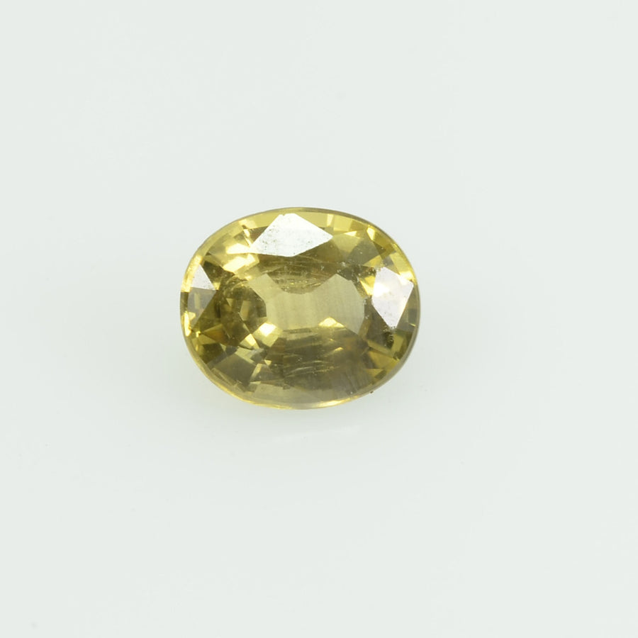 0.46 Cts Natural Yellow Sapphire Loose Gemstone Oval Cut