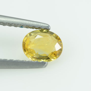 0.60 Cts Natural Yellow Sapphire Loose Gemstone Oval Cut