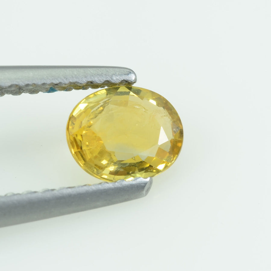 0.60 Cts Natural Yellow Sapphire Loose Gemstone Oval Cut